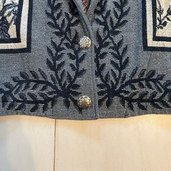 Orvis Blue and Cream Varsity Jacket - Picture 3 of 7